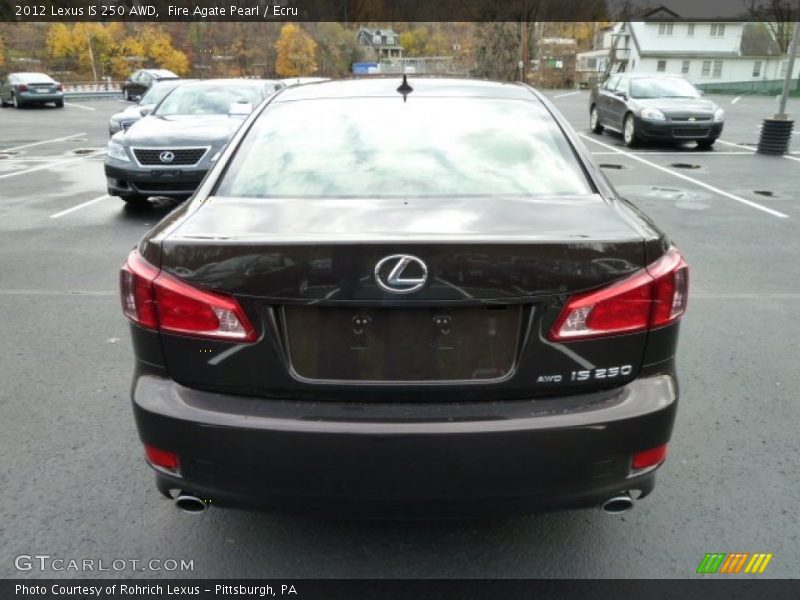 Fire Agate Pearl / Ecru 2012 Lexus IS 250 AWD