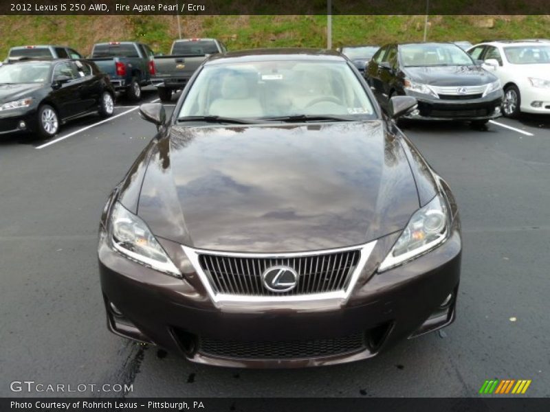 Fire Agate Pearl / Ecru 2012 Lexus IS 250 AWD