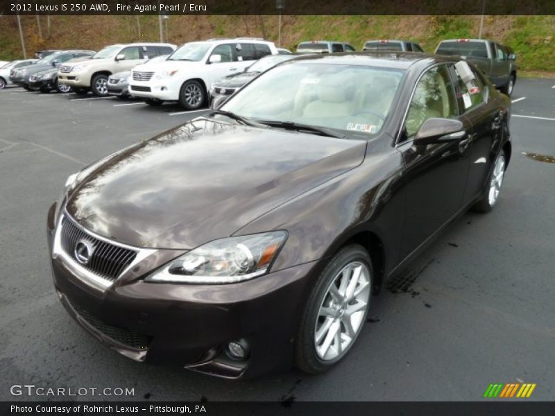 Fire Agate Pearl / Ecru 2012 Lexus IS 250 AWD