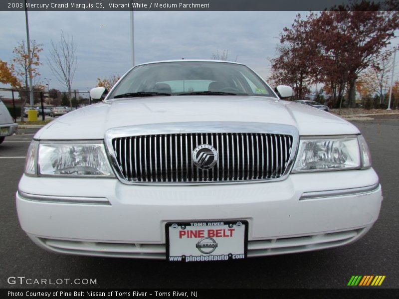 Vibrant White / Medium Parchment 2003 Mercury Grand Marquis GS