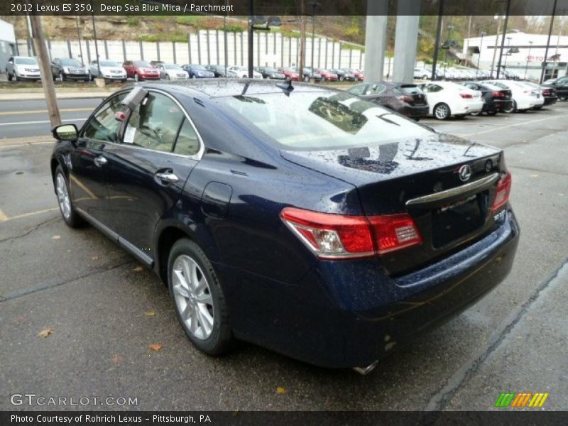 Deep Sea Blue Mica / Parchment 2012 Lexus ES 350