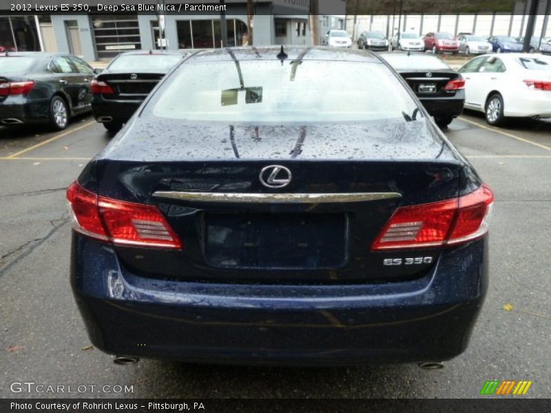 Deep Sea Blue Mica / Parchment 2012 Lexus ES 350