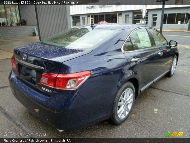 Deep Sea Blue Mica / Parchment 2012 Lexus ES 350