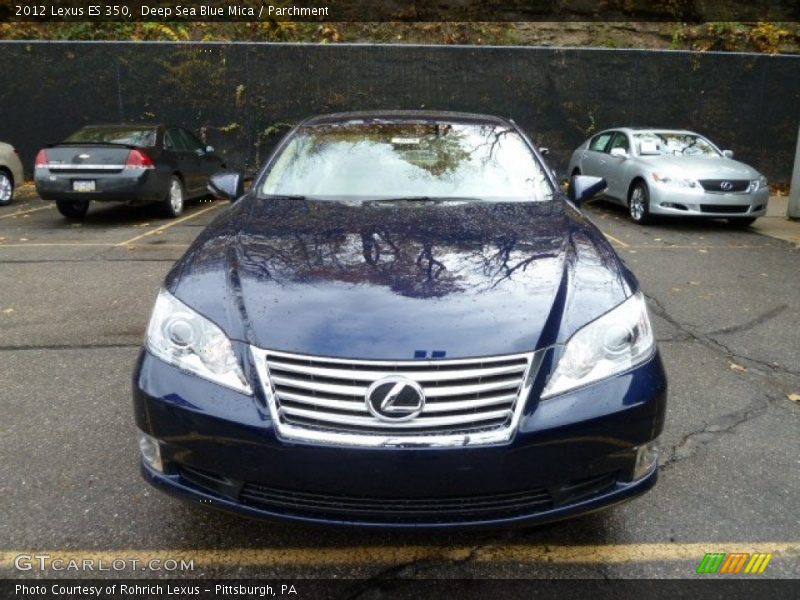 Deep Sea Blue Mica / Parchment 2012 Lexus ES 350