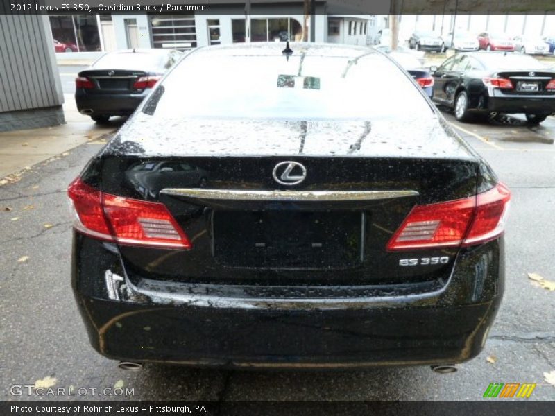 Obsidian Black / Parchment 2012 Lexus ES 350