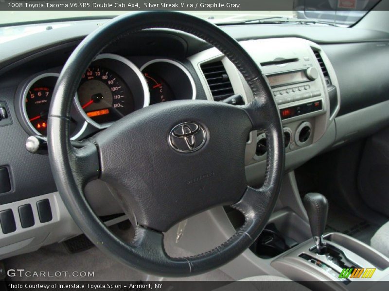 Silver Streak Mica / Graphite Gray 2008 Toyota Tacoma V6 SR5 Double Cab 4x4