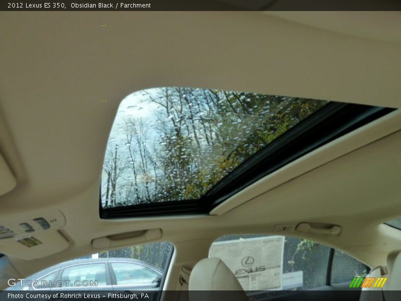 Sunroof of 2012 ES 350