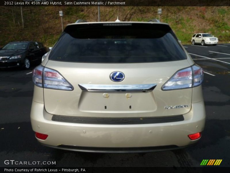 Satin Cashmere Metallic / Parchment 2012 Lexus RX 450h AWD Hybrid