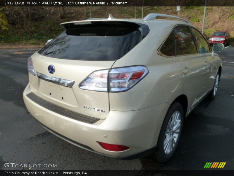 Satin Cashmere Metallic / Parchment 2012 Lexus RX 450h AWD Hybrid