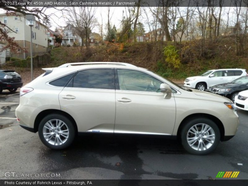 Satin Cashmere Metallic / Parchment 2012 Lexus RX 450h AWD Hybrid