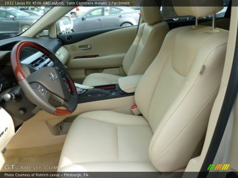  2012 RX 450h AWD Hybrid Parchment Interior