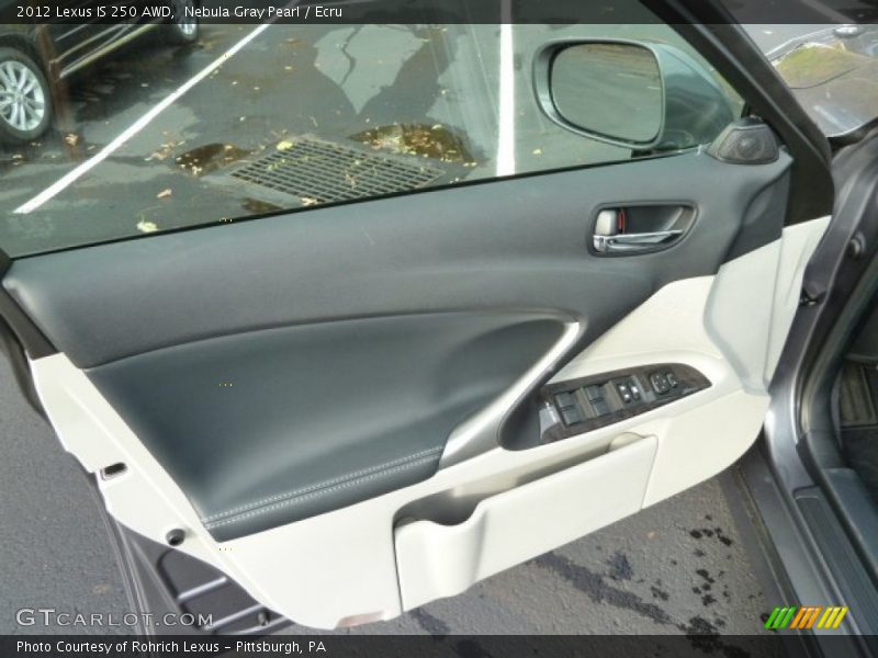Nebula Gray Pearl / Ecru 2012 Lexus IS 250 AWD