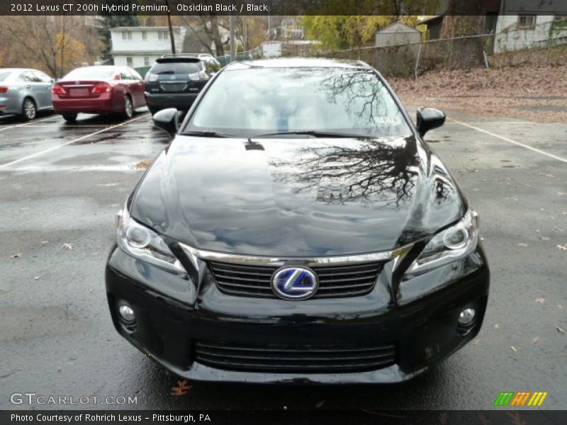 Obsidian Black / Black 2012 Lexus CT 200h Hybrid Premium