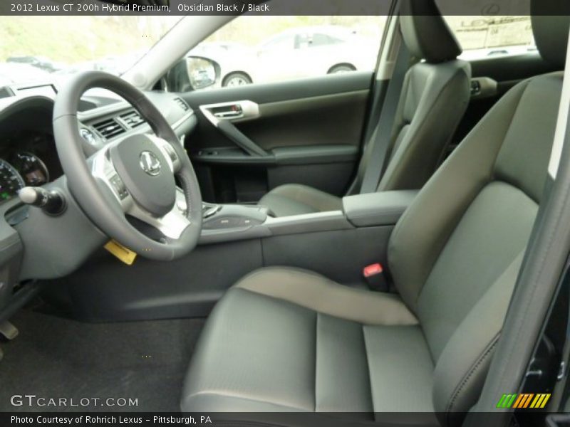  2012 CT 200h Hybrid Premium Black Interior