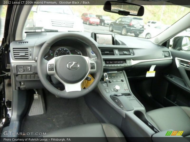 Dashboard of 2012 CT 200h Hybrid Premium