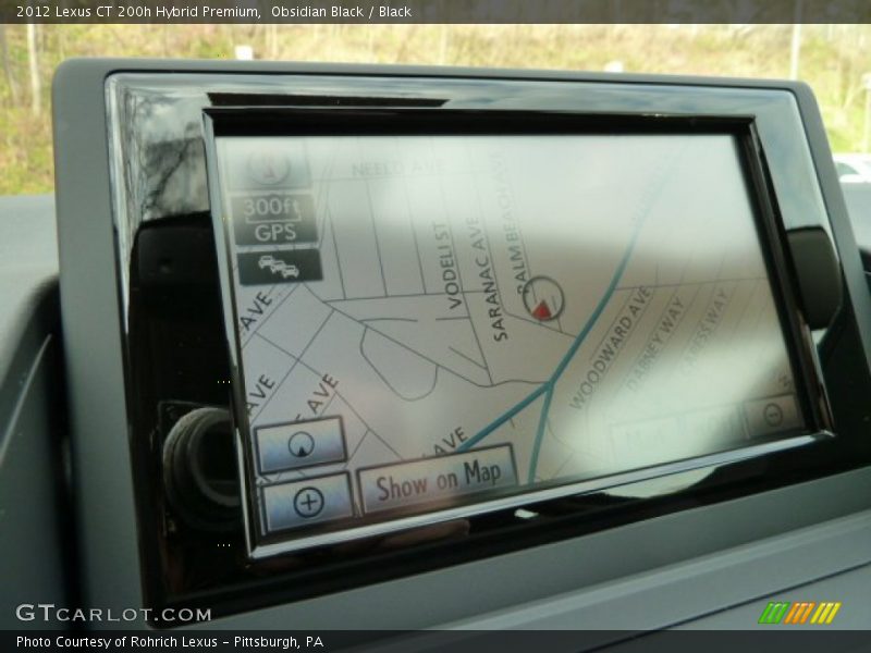 Navigation of 2012 CT 200h Hybrid Premium