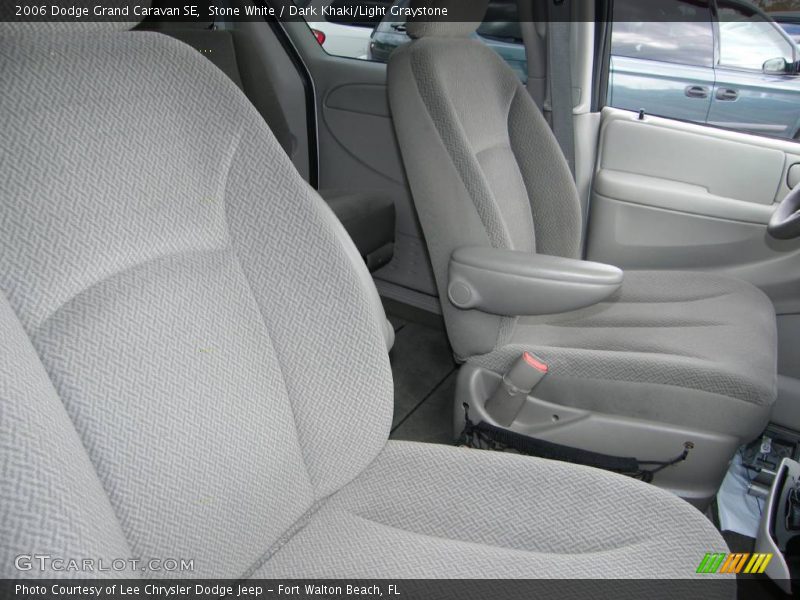 Stone White / Dark Khaki/Light Graystone 2006 Dodge Grand Caravan SE