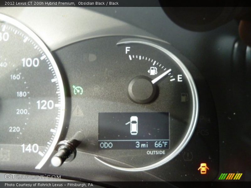 Obsidian Black / Black 2012 Lexus CT 200h Hybrid Premium