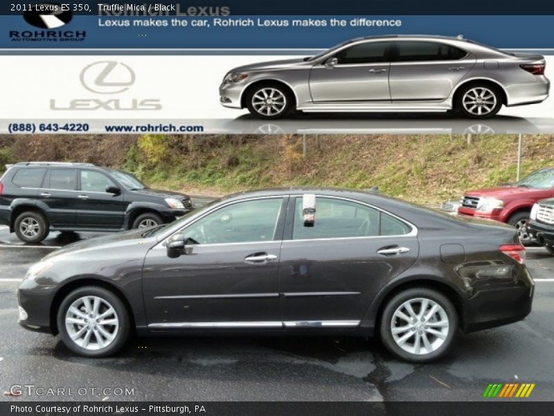 Truffle Mica / Black 2011 Lexus ES 350