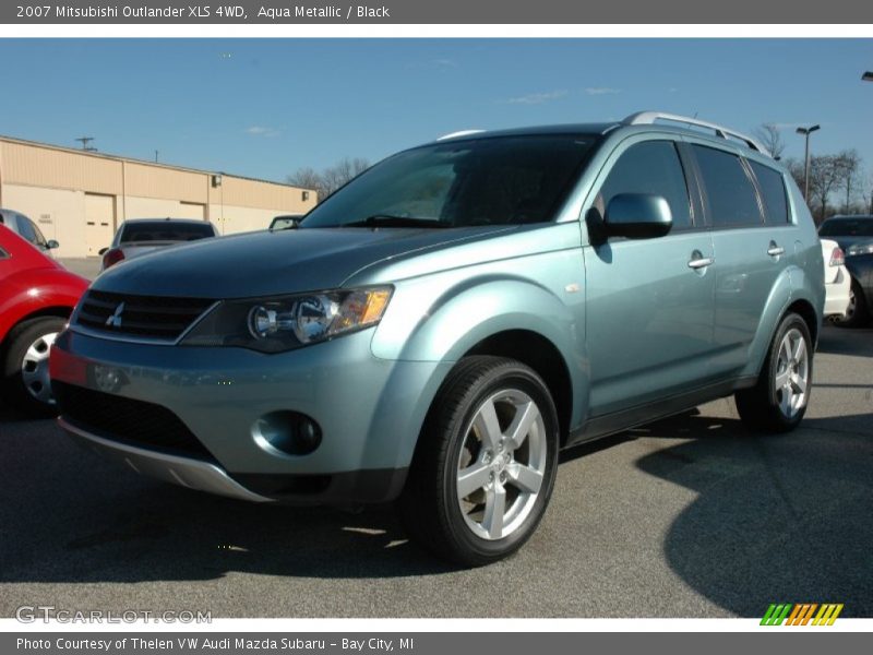 Aqua Metallic / Black 2007 Mitsubishi Outlander XLS 4WD
