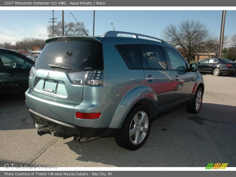 Aqua Metallic / Black 2007 Mitsubishi Outlander XLS 4WD