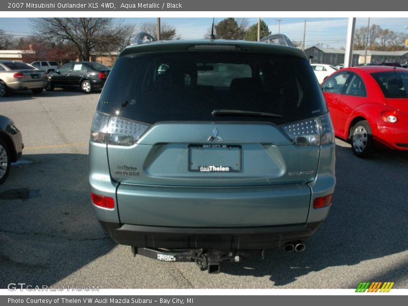 Aqua Metallic / Black 2007 Mitsubishi Outlander XLS 4WD