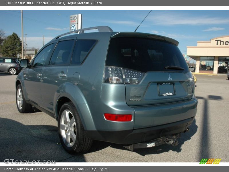 Aqua Metallic / Black 2007 Mitsubishi Outlander XLS 4WD