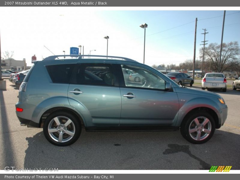 Aqua Metallic / Black 2007 Mitsubishi Outlander XLS 4WD