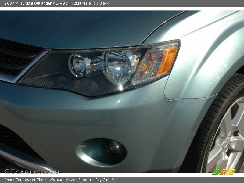 Aqua Metallic / Black 2007 Mitsubishi Outlander XLS 4WD