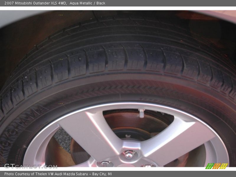 Aqua Metallic / Black 2007 Mitsubishi Outlander XLS 4WD