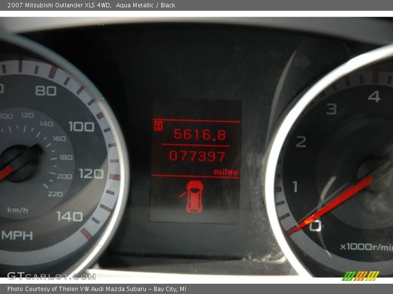 Aqua Metallic / Black 2007 Mitsubishi Outlander XLS 4WD