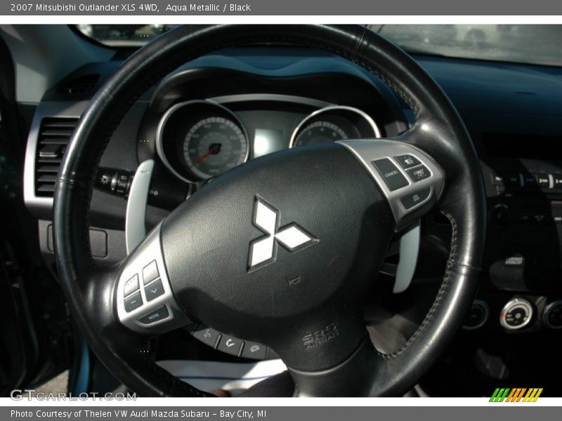 Aqua Metallic / Black 2007 Mitsubishi Outlander XLS 4WD