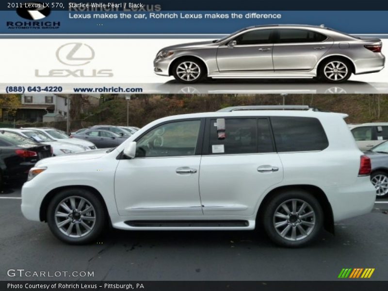 Starfire White Pearl / Black 2011 Lexus LX 570