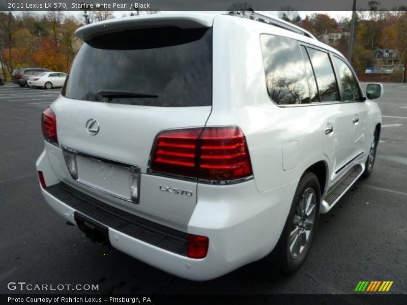 Starfire White Pearl / Black 2011 Lexus LX 570