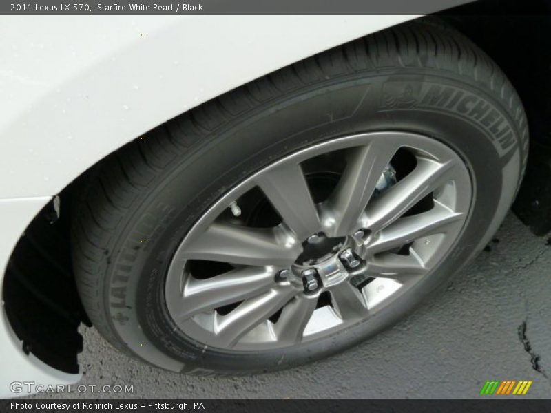 Starfire White Pearl / Black 2011 Lexus LX 570