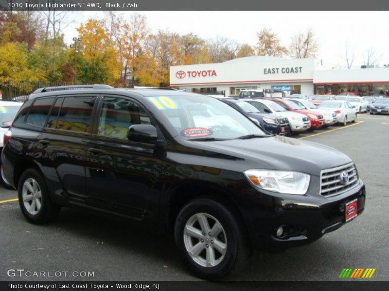 Black / Ash 2010 Toyota Highlander SE 4WD