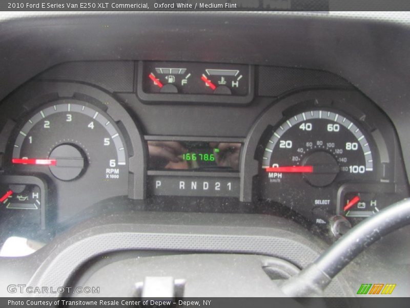 Oxford White / Medium Flint 2010 Ford E Series Van E250 XLT Commericial