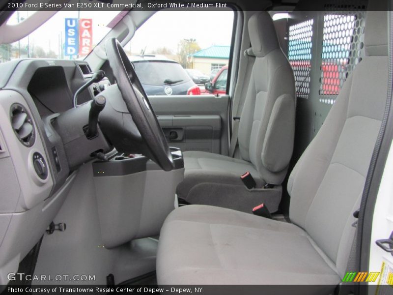 Oxford White / Medium Flint 2010 Ford E Series Van E250 XLT Commericial