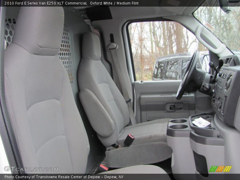 Oxford White / Medium Flint 2010 Ford E Series Van E250 XLT Commericial