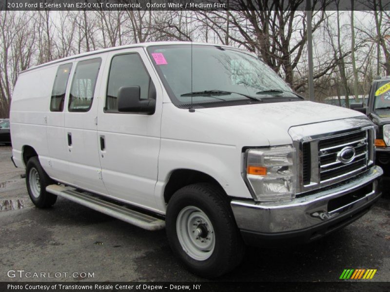 Oxford White / Medium Flint 2010 Ford E Series Van E250 XLT Commericial