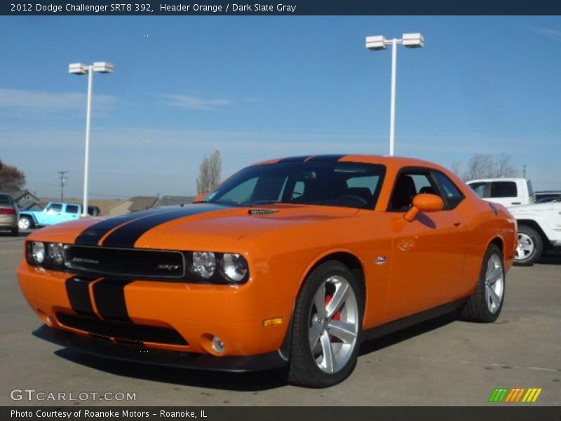 Front 3/4 View of 2012 Challenger SRT8 392