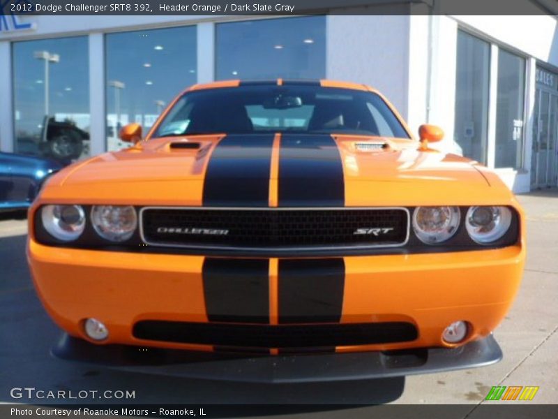  2012 Challenger SRT8 392 Header Orange