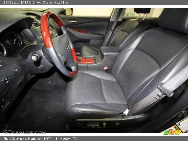 Smoky Granite Mica / Black 2008 Lexus ES 350