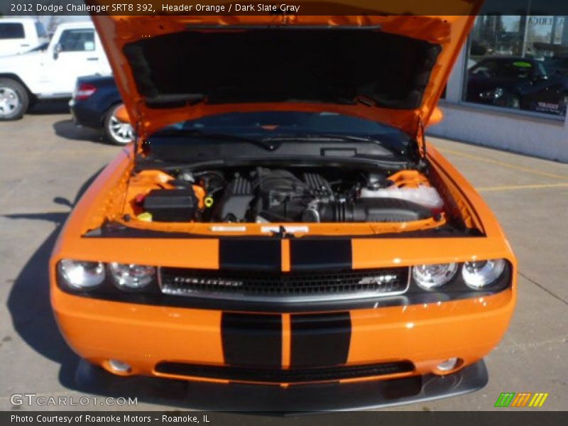 Header Orange / Dark Slate Gray 2012 Dodge Challenger SRT8 392