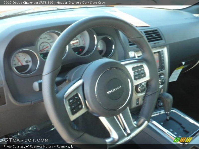 Header Orange / Dark Slate Gray 2012 Dodge Challenger SRT8 392