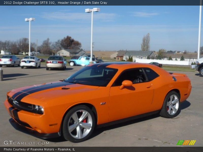 Front 3/4 View of 2012 Challenger SRT8 392