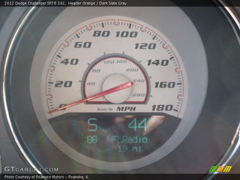 Header Orange / Dark Slate Gray 2012 Dodge Challenger SRT8 392
