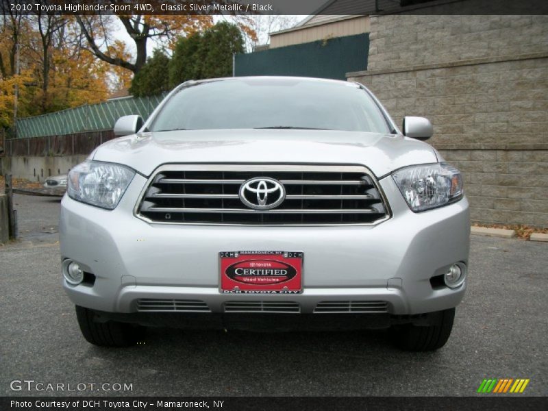 Classic Silver Metallic / Black 2010 Toyota Highlander Sport 4WD
