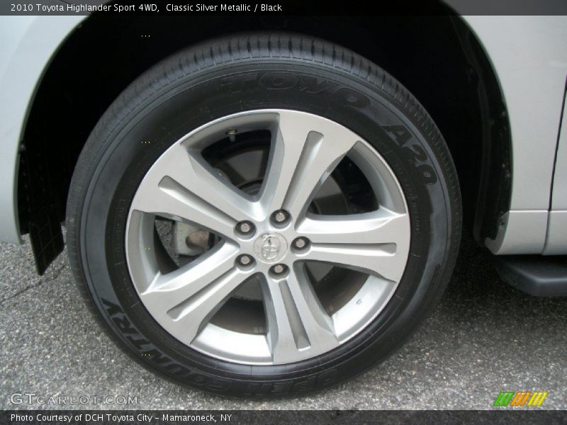 Classic Silver Metallic / Black 2010 Toyota Highlander Sport 4WD