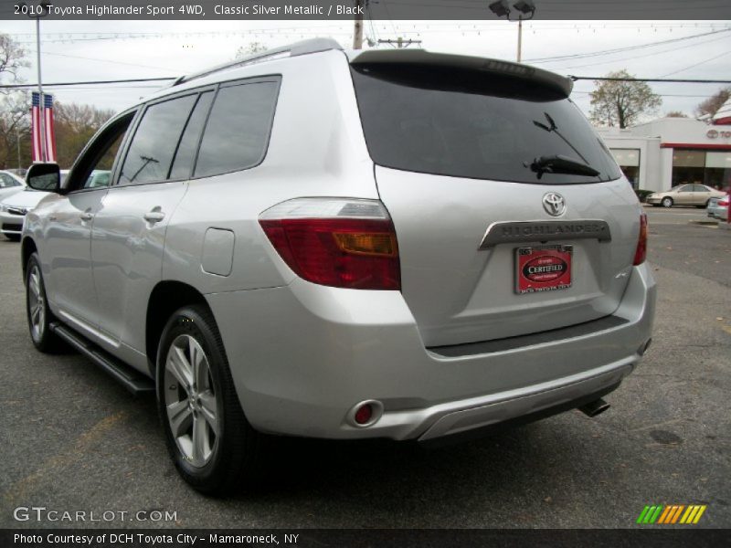 Classic Silver Metallic / Black 2010 Toyota Highlander Sport 4WD